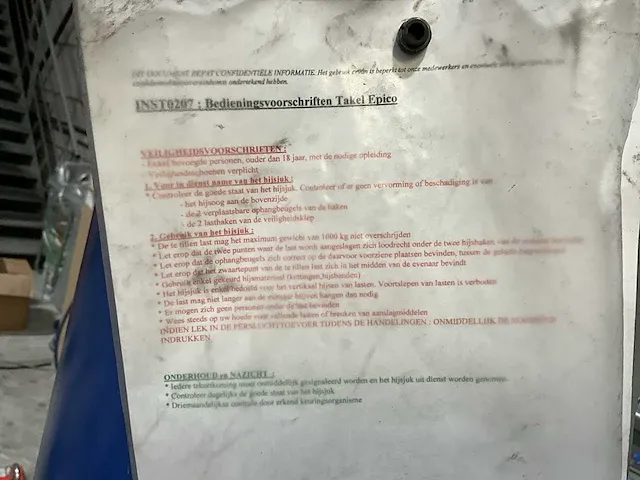 2004 atlas copco kolomzwenkkraan pneumatische takel hijsmagneet - afbeelding 8 van  17