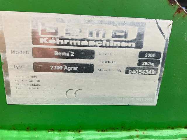 2004 bema 2300 agrar straatveegmachine - afbeelding 6 van  6