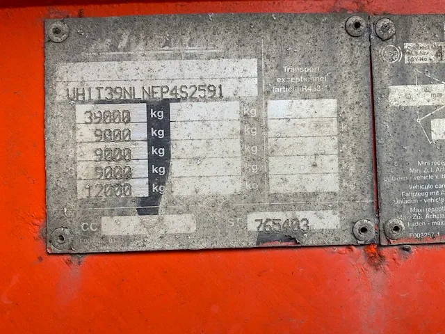 2004 benalu t39nlnep bulktrailer (75165-081) - afbeelding 5 van  14