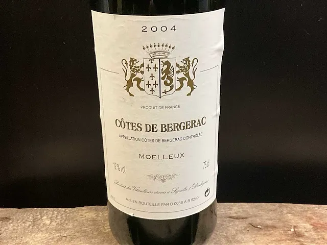 2004 côtes de bergerac moelleux dessertwijn (12x) - afbeelding 2 van  3