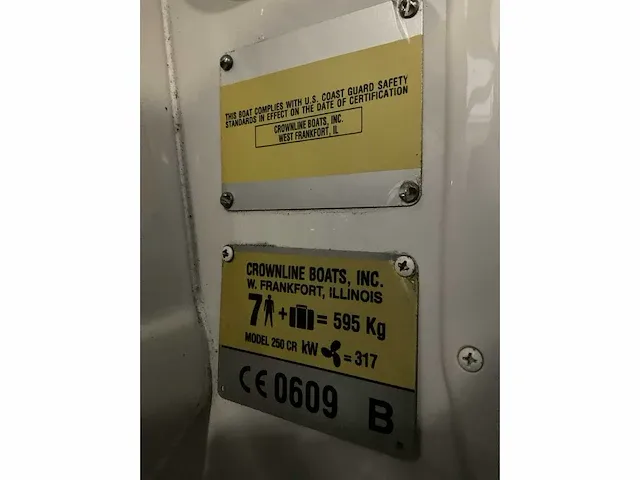 2004 crownline 250 cr speedboot op trailer - afbeelding 15 van  42