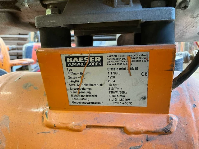 2004 kaeser kc202 luchtcompressor - afbeelding 7 van  7