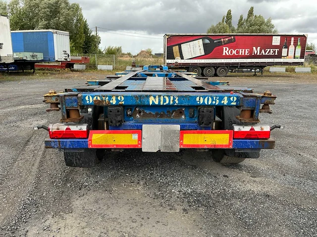 2004 krone sd 27 oplegger met containerchassis - afbeelding 6 van  13