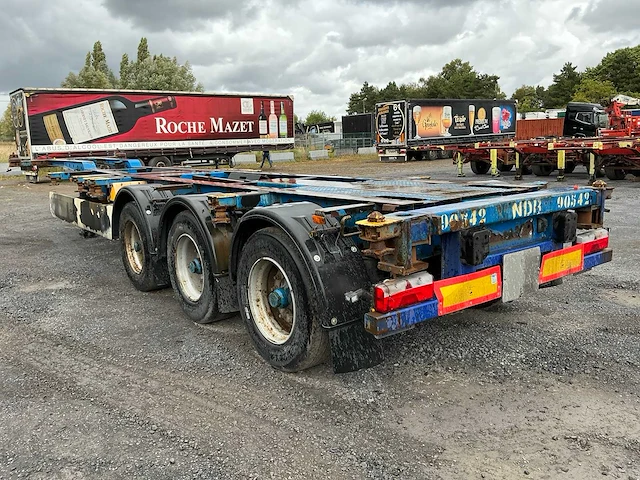 2004 krone sd 27 oplegger met containerchassis - afbeelding 7 van  13