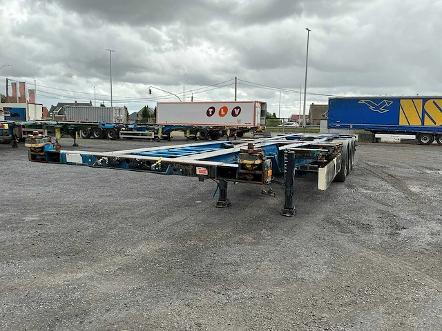 2004 krone sd 27 oplegger met containerchassis - afbeelding 8 van  13