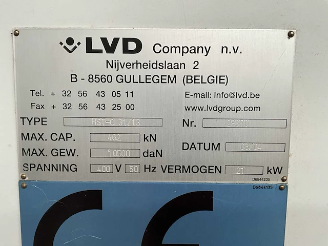 2004 lvd hst-c 31/13 cnc guillotineschaar - afbeelding 11 van  21