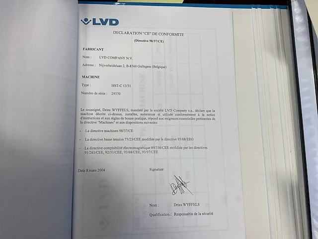 2004 lvd hst-c 31/13 cnc guillotineschaar - afbeelding 14 van  21