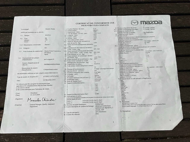 2004 mazda 3 - afbeelding 35 van  41