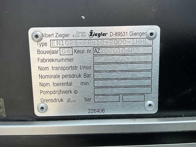 2004 mercedes-benz 1428 af tankautospuit - afbeelding 16 van  66