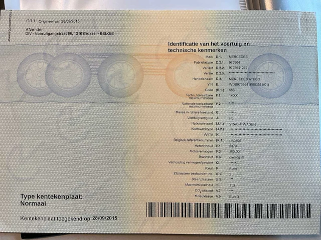 2004 mercedes-benz 1428 af tankautospuit - afbeelding 57 van  66