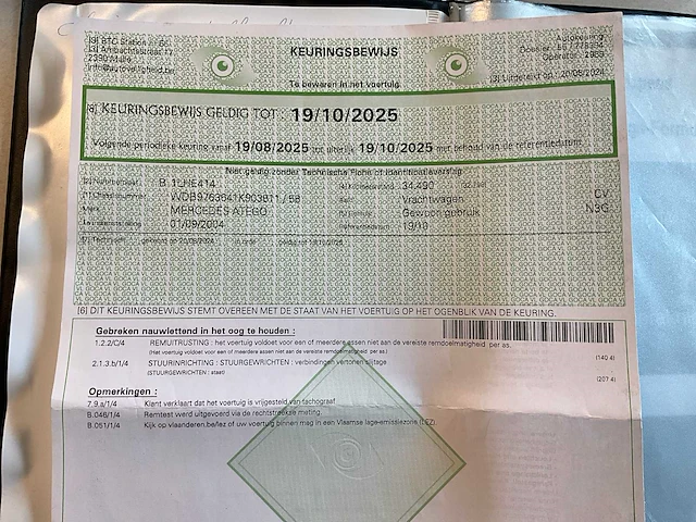 2004 mercedes-benz 1428 af tankautospuit - afbeelding 58 van  66