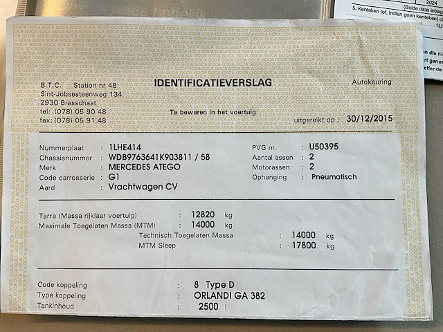 2004 mercedes-benz 1428 af tankautospuit - afbeelding 62 van  66