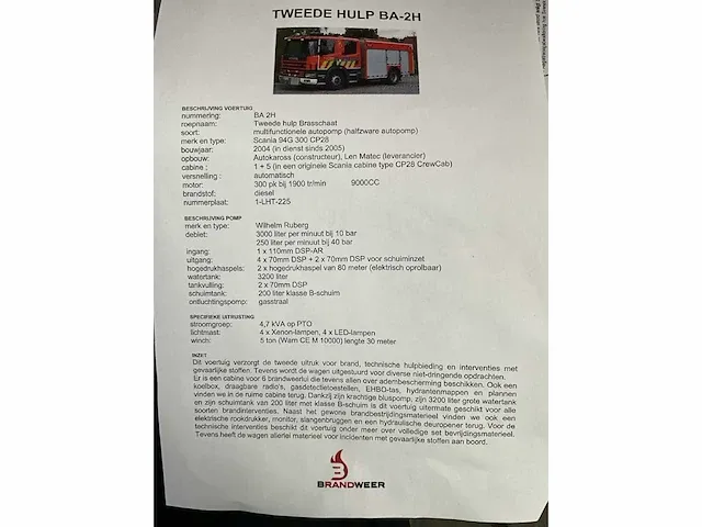 2004 scania 94g 300 cp28 - gb4x2/5 4x2 brandweerwagen - afbeelding 53 van  57