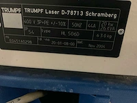 2004 trumpf hl506d laser - afbeelding 13 van  20