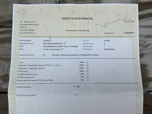 2004 volkswagen caddy 3 sdi lichte vrachtwagen - afbeelding 37 van  38
