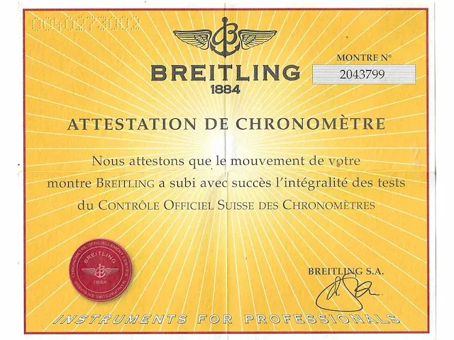 2005 - breitling - chronomat evolution - - wrist watch - afbeelding 10 van  12