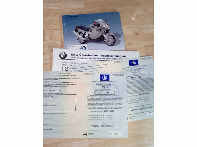 2005 bmw k1200 s motorfiets - afbeelding 9 van  9