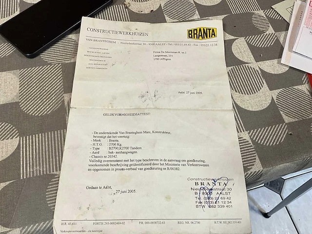 2005 branta b2700, kp2700 tandem - afbeelding 7 van  18