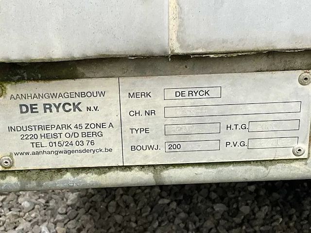 2005 de ryck re2t koelcel aanhangwagen - afbeelding 5 van  8