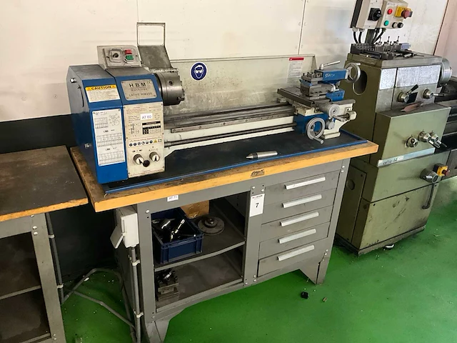 2005 hbm lathe wm250 universele draaibank - afbeelding 2 van  10