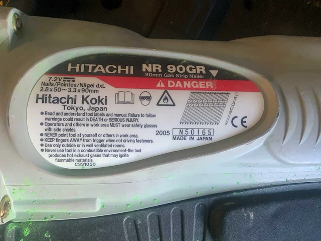 2005 hitachi nr 90gr tacker - afbeelding 4 van  6