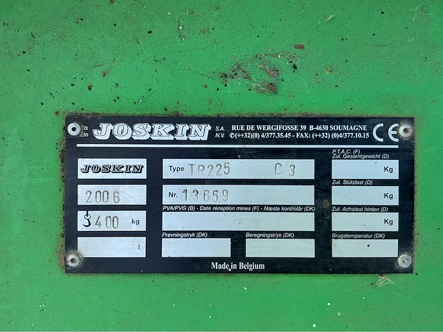 2005 joskin tr255 c3 weidebloter - afbeelding 5 van  6