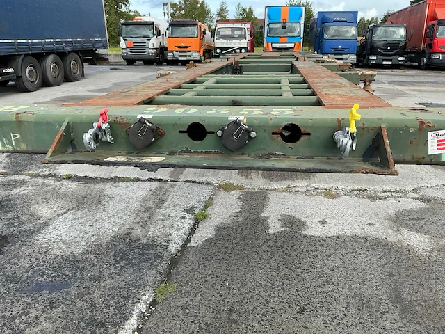 2005 krone sd 27 oplegger met containerchassis - afbeelding 2 van  13