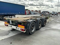 2005 krone sd 27 oplegger met containerchassis - afbeelding 1 van  13