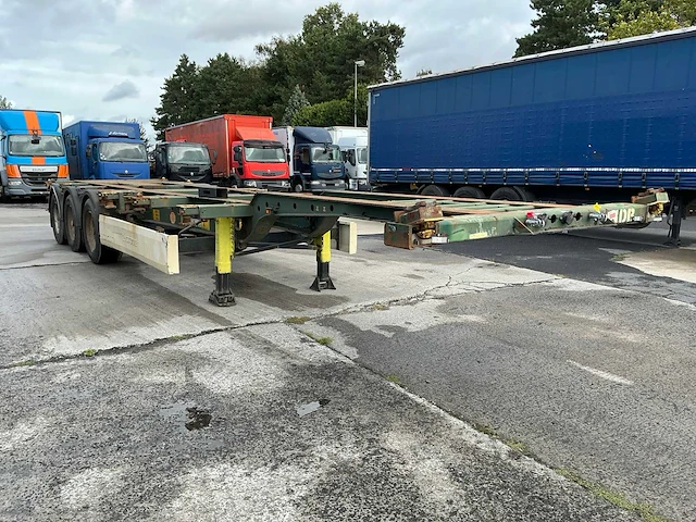 2005 krone sd 27 oplegger met containerchassis - afbeelding 10 van  13