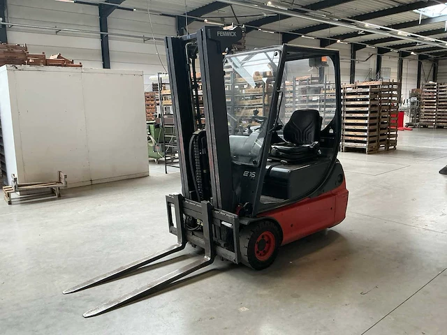 2005 linde e16c-02 vorkheftruck triplemast - afbeelding 9 van  14