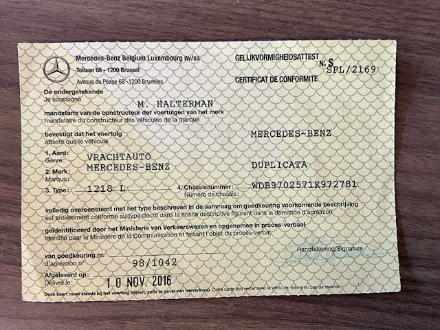 2005 mercedes atego 1218 kraan haak (zonder container) - afbeelding 39 van  48