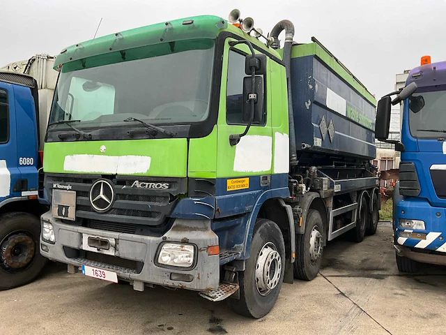 2005 mercedes-benz actros vrachtwagen werftankwagen vacuüm werf - afbeelding 1 van  14