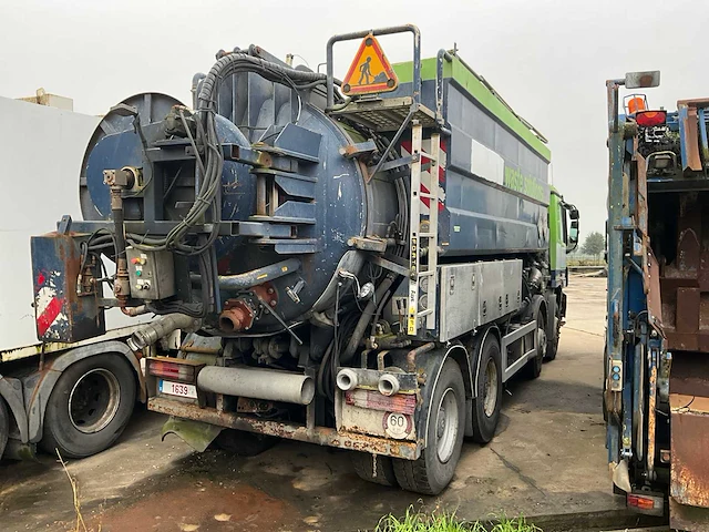 2005 mercedes-benz actros vrachtwagen werftankwagen vacuüm werf - afbeelding 9 van  14