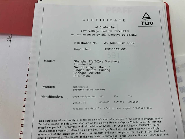 2005 pfaff gor 2591 mlt automatische balein naaimachine voor optrekgordijnen - afbeelding 5 van  13