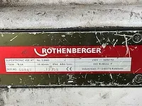 2005 rothenberger supertronic 4se draadsnijmachine - afbeelding 5 van  7