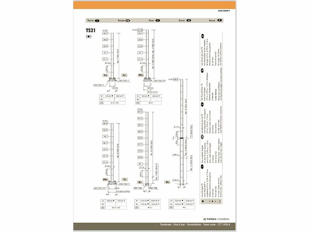 2005 terex comedil ctt 181/a-8 torenkraan - afbeelding 14 van  21
