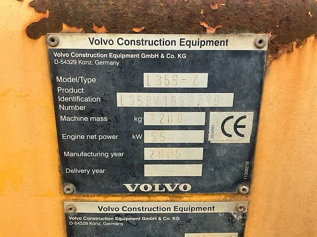 2005 volvo l35b-z wiellader - afbeelding 18 van  25