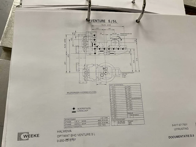 2005 weeke optimat bhc venture 5l cnc-bewerkingscentra - afbeelding 36 van  44