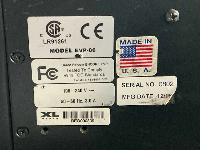 2006 barco encore evp-06 video processor - afbeelding 4 van  4