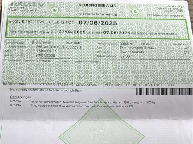 2006 bmw 520d touring break - afbeelding 10 van  21