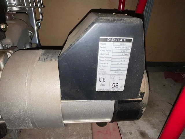 2006 briggs stratton handy gen 2600 generatorset - afbeelding 5 van  5