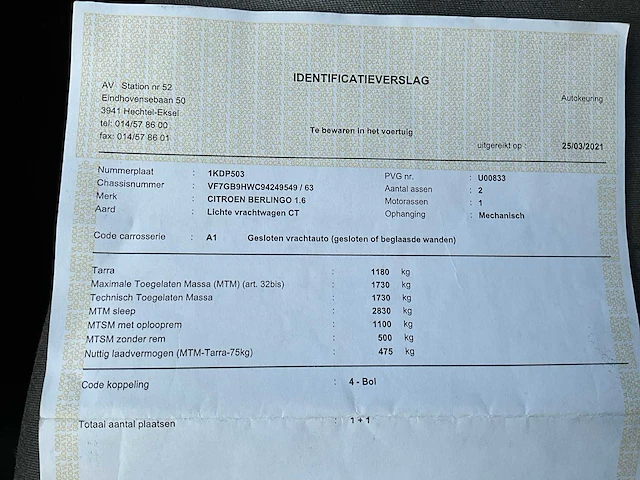 2006 citroën berlingo 1.6d bedrijfswagen - afbeelding 27 van  35