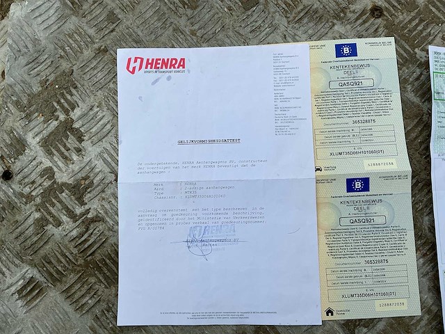 2006 henra mtk35 kipper aanhangwagen - afbeelding 8 van  19