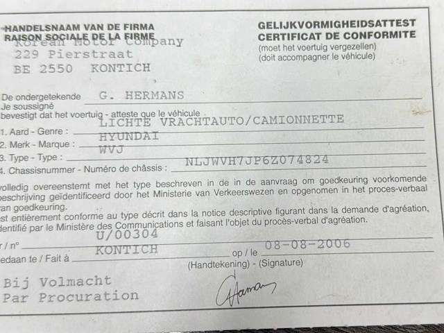 2006 hyundai h200 bestelwagen - trekhaak - afbeelding 11 van  21