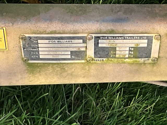 2006 ifor williams gx105hd aanhangwagen - afbeelding 8 van  28