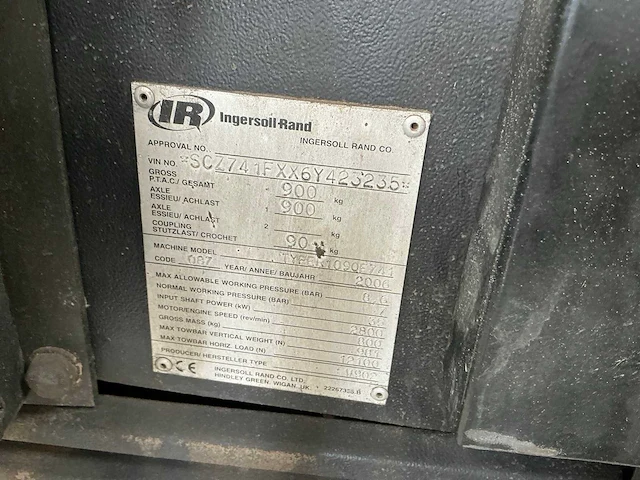 2006 ingersoll rand 7/41 schroefcompressor - afbeelding 8 van  14