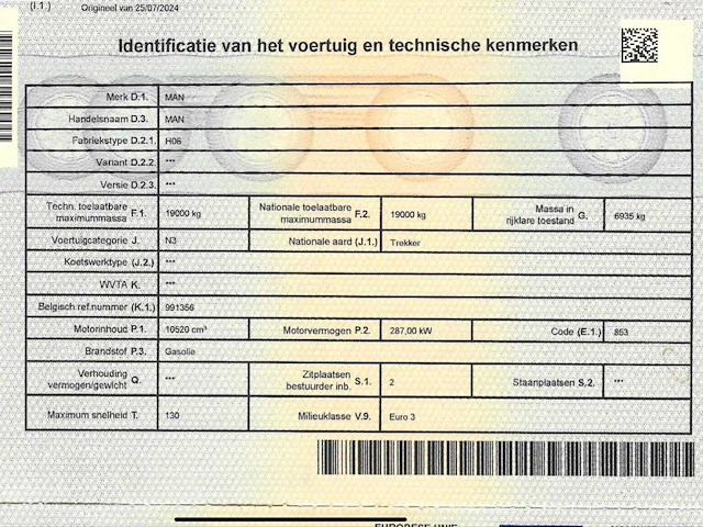 2006 man tga 18.390 trekker - airco en webasto - automaat - afbeelding 8 van  17