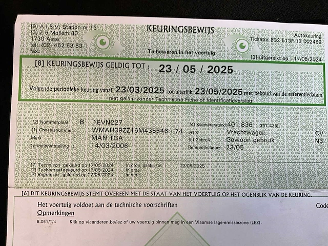 2006 man tga vrachtwagen - afbeelding 28 van  37