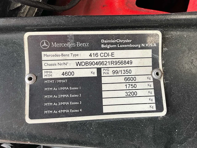 2006 mercedes-benz sprinter materiaalwagen - afbeelding 33 van  36