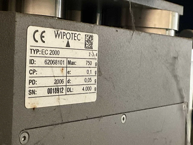 2006 ocs wipotec ec2000 digitale weegschaal - afbeelding 5 van  5